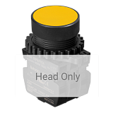 S3PR-P1Y Толкатель кнопки выступающий тип, под отверстие диаметром 30 мм, цвет кнопки - желтый, (БЕЗ БЛОКОВ КОНТАКТОВ)