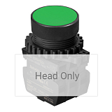 S3PR-P1G Толкатель кнопки выступающий тип, под отверстие диаметром 30 мм, цвет кнопки - зеленый, (БЕЗ БЛОКОВ КОНТАКТОВ)