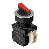 S3SFN-S7KR2AM Переключатель "клюв", короткая ручка Shark, 3-х позиционный, красный