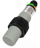 CR18XSCF08DNCY-E2 Емкостной датчик цилиндрический, M18x80 мм, пластиковый, заподлицо, выход NPN НЗ, регул. чувствит., расст. сраб. Sn=8мм, питание 10…30VDC, 20 Гц, IP68, разъём М12 4-pin