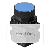 S3PR-P1B Толкатель кнопки выступающий тип, под отверстие диаметром 30 мм, цвет кнопки - синий, (БЕЗ БЛОКОВ КОНТАКТОВ)