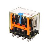 RKL4CO730LT Реле силовое 4CO,10A (250VAC/30VDC), 230VAC, мех. индикация, тест-кнопка с блокировкой,LED preview