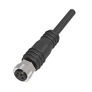 QE8-N4F2 Прямой разъем M8 4pin с кабелем 2м