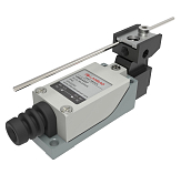 LSAR-8107 Концевой выключатель, металлический корпус, Тип толкателя - регулируемый рычаг L=128 мм, НО/НЗ (4A/250V)