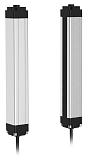 LG20-T1605TNA-F2 Световая завеса, приемник, количество оптических лучей 16, расст. между лучами 20 мм, выход NPN, режим работы: на свет/на затемнение, расст.  0.1-5 м, питание 12…24VDC, алюминий,  IP65, кабель 18 см с разъёмом M12