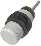 CR30XSCF10SBCT2 Емкостной датчик цилиндрический, M30x64 мм пластиковый, 2-х проводный, НЗ, расст. сраб. Sn=20 мм, питание 20…250VAC/DC, 15 Гц, IP68, кабель 2 м, таймер задержки после включения, регулировка до 600 сек