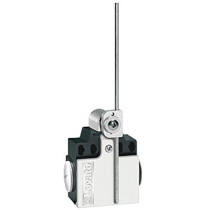 KCL2A11 Концевой выключатель, регулируемый  металлический рычаг-стержень , 2 боковых входа, 1NO+1NC