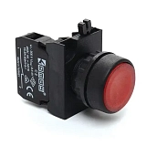 CP1K2DK Кнопка электрическая с подсветкой-светодиод красная 1НО+1НЗ Emas preview