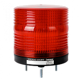 MS115C-F00-R Стробоскопические светодиодные лампы повышенной яркости. Мигающее свечение 12-24 VAC/DC, диаметр плафона d=115мм, цвет плафона: красный, два режима мигания 80 и 240 миг. в минуту. IP65. Потребление тока 565-900 мА