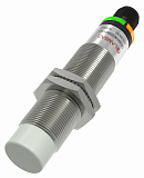 CR18XCN12DPRY-E2 Емкостной датчик цилиндрический, M18x80 мм, медно-никелевый сплав, незаподлицо, выход PNP НO/НЗ, регул. чувствит., расст. сраб. Sn=12 мм, питание 10…30VDC, 35Гц, IP67, разъём М12 4-pin