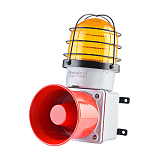 SNT-E12513-D-3 Промышленная светодиодная сирена, с литым корпусом и 7 мелодиями, 12-30V/DC, цвет желтый preview