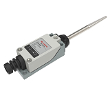 LSAR-8166 Концевой выключатель, металлический корпус, Тип толкателя - пружинный рычаг с пластиковым стержнем  (пружинный гибкий рычаг, многосторонний), НО/НЗ (4A/250V)