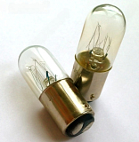 MAL-T15-D-024-C DC24V Светодиодная лампа, LED белый,15 мм цоколь, двойной контакт, 24В, 1.2 Вт