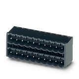 CCDN 2,5/18-G1 P26 THR  Корпусная часть для печатных плат, номинальный ток: 12 A, расчетное напряжение (III/2): 320 В, номинальное сечение: 2,5 мм², полюсов: 18, размер шага: 5 мм, цвет: черный, поверхность контакта: олово preview