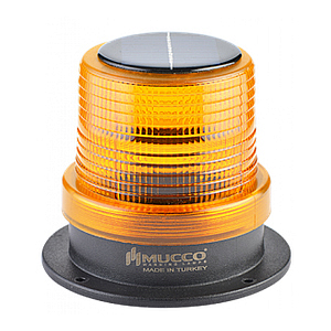 SNT-915-SL-3 Сигнальный маяк ,солнечная батарея, мигающее свечение, Жёлтый, Solar Panel, IP65.