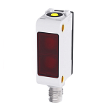 PSE-PM4DNBR-E3 Фотодатчик рефлекторного типа с поляризационным фильтром 4 м, красный свет (640нм), NPN, NO/NC, 10…30 DC, корпус: PC+ABS; фильтр: P ммA, прямоугольный, IP67. разъем M8 4-pin preview