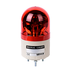 MLG-20-R Сигнальный маяк d=66?115мм, монтаж на шпильках 3?M4, модуль с лампой накаливания (BA15S) вращающегося свечения: красный, питание 220VAC, IP42