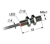 PS2-08M33-2B31-K Датчик индуктивный PS2-08M33-2B31-К preview