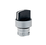 MTB2-BD5 Головка переключателя короткая ручка, черный, 3 полож. возвр.-фикс.-возвр, мет.