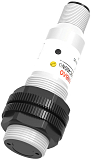 PR18S-BC40DNR-E2 Фотодатчик диффузного типа, M18, пластиковый корпус, выход NPN, режим работы: на свет/ на затемнение, расст. сраб. Sn=400 мм, инфр. 880 нм, (D-тип), питание 10…30 VDC, IP67, разъём М12 4-pin