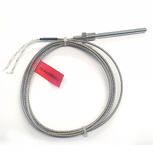 TS1-K-4.5-50-M8-S2-1.5 Термопара типа K, защитная трубка диаметром 4,5 мм и  длиной 50 мм, с вращающейся гайкой М8х10, кабель 1,5 м