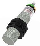 CR18XSCF08DNOY Емкостной датчик цилиндрический, M18x80 мм, пластиковый, заподлицо, выход NPN НО, регул. чувствит., расст. сраб. Sn=8мм, питание 10…30VDC, 20 Гц, IP68, кабель 2 м