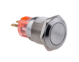 MT67-R11 Кнопка IP67, без подсветки, с возвратом, 1NO+1NC,