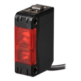 BJP100-BDT-P Фотодатчик для обнаружения печатных плат, диффузное отражение, расст. сраб. 100 мм, пучок свет прямоугольной формы (30×3 мм), с функцией подавления фоновых помех (BGS), на свет / на затемнение, PNP-выход с открытым коллектором, 12-24VDC