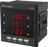 S3I96-CJ 5А К 1RS485 2DO Амперметр 3-х фазный,тип индикатора - LED, питание АС/DC 80-270В, размеры лицевой панели 96х96 мм, вырез в щите 91x91 мм, Выходы: RS485 (протокол Modbus-RTU), 2 реленых выхода: 5A, 250VAC, IP64, Tемпература работы -40..+70C preview