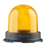 SNT-1215-3 Сигнальный маяк 125 мм, куполовидный, монтаж на поверхность, 5 режимов свечения, Жёлтый, 12-24V AC/DC, IP65. preview