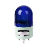 MLGF-02-R Сигнальный маяк d=66×115мм, монтаж на шпильках 3×M4, модуль с лампой накаливания (BA15S) мигающего свечения: красный, питание 24VAC/DC, IP42