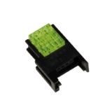 CNE-S04-YG Гнездо на кабель, желтый-зеленый, 4-контактное, AWG 28 до 30, сечение провода 0.05 до 0.08, диаметр 0.8 до 1.0мм