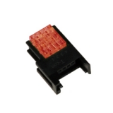 CNE-S03-RE Гнездо на кабель, красный, 3-контактное, AWG 24 до 26, сечение провода 0.13 до 0.21, диаметр 0.8 до 1.0мм