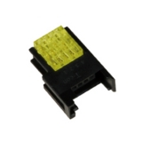 CNE-S03-YW Гнездо с кабельным подключением, 3-контакта, Номин. ток контактов 3А, 250VAC, Сечение провода (AWG) 24-26, площадь поперечного сечения 0,13...0,21 мм2, цвет - желтый
