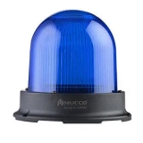 SNT-1225-B-4 Сигнальный маяк 125 мм, куполовидный, монтаж на поверхность, 5 режимов свечения, Синий, 85-260V AC/DC, IP65. Зуммер preview