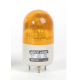 MLGF-10-R Сигнальный маяк d=66×115мм, монтаж на шпильках 3×M4, модуль с лампой накаливания (BA15S) мигающего свечения: красный, питание 110VAC, IP42