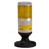 PLG-120-Y 220VAC Сигнальная колонна, лампа накаливания, диаметр 45 мм, постоянное свечение, 1 секция, питание 220VAC, пластиковое основание, цвет желтый